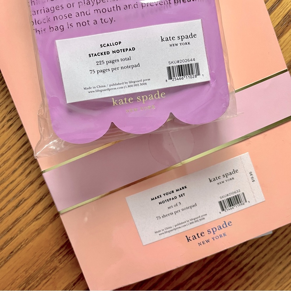Kate Spade Notepad Paper Set - Picture 5 of 6
